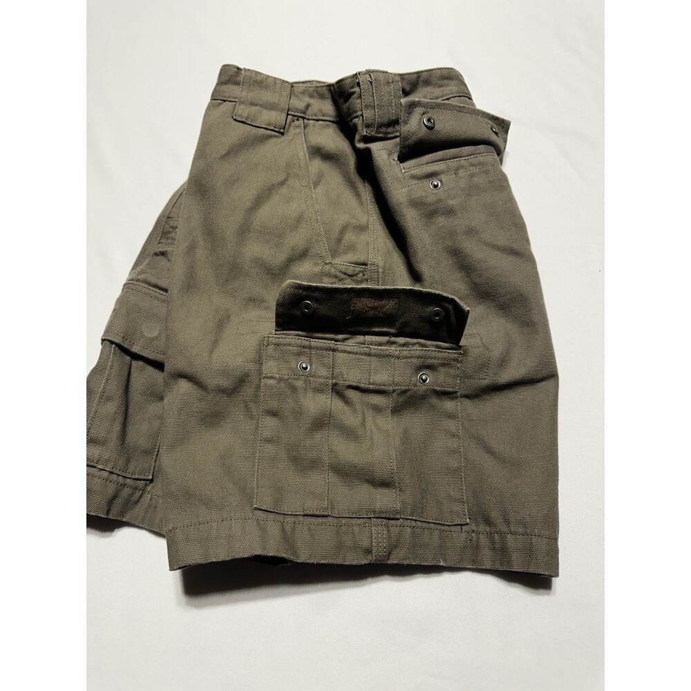 Duluth Trading Fire Hose Cargo Shorts Mens 36 Rugged Cotton Canvas 9" *Not Flex - Picture 3 of 10